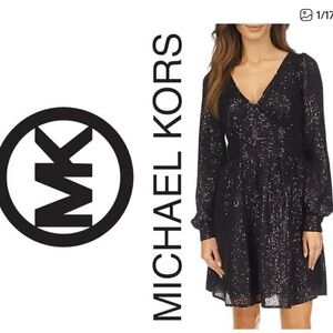 Michael Kors Black Sequin Garment